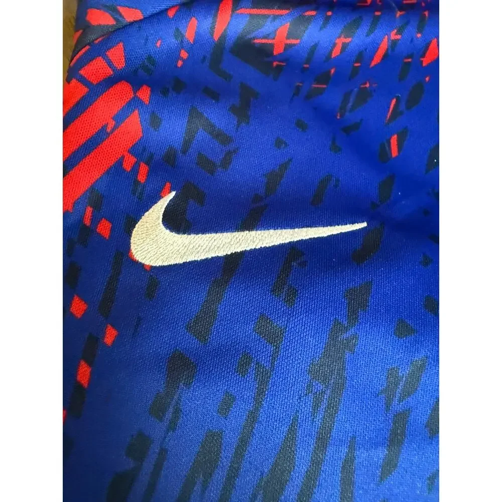 PSG Jersey Youth XL Red Blue Striped Nike Soccer Shirt Paris Saint Germain